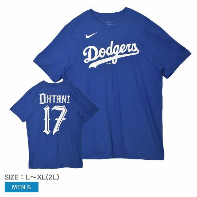 メジャーリーグベースボール 半袖Tシャツ メンズ LAD 大谷翔平 グラフィック半袖Tシャツ ブルー 青 MAJOR LEAGUE BASEBALL N199-4EW-MR1-