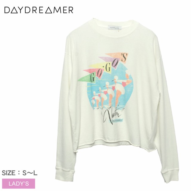 デイドリーマー 長袖Tシャツ レディース ゴーゴー ヴァケーション クロップTシャツ ホワイト 白 DAYDREAMER LS005TGG603 ウエア 長袖 カ