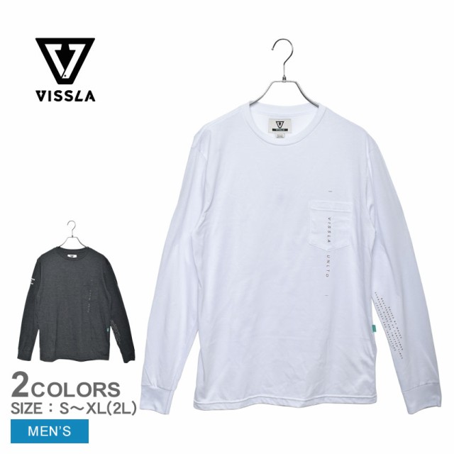 【ネコポス配送】 ヴィスラ 長袖Tシャツ メンズ DECYPHER LS TEE ブラック 黒 ホワイト 白 VISSLA M484SDEC ウエア トップス クルーネック ブランド サーフ カジュアル シンプル サーフィン ビーチ 長袖 人気 お出かけ おしゃれの通販は
