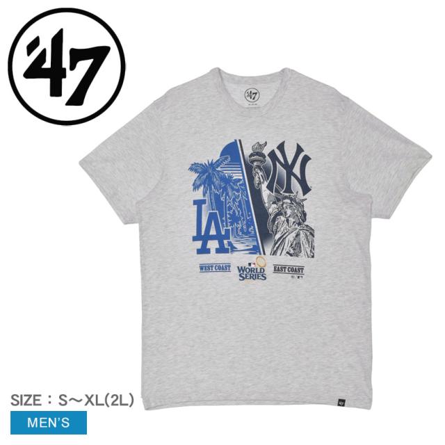 47 ブランド 半袖Tシャツ メンズ NEW YORK YANKEES VS LOS ANGELES