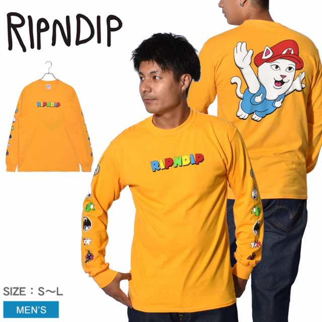 メール便可 Ripndip 長袖ｔシャツ メンズ Nermio ロングスリーブtシャツ オレンジ リップンディップ Rnd4162 トップス ロンｔ 長袖 ブの通販はau Pay マーケット Z Craft