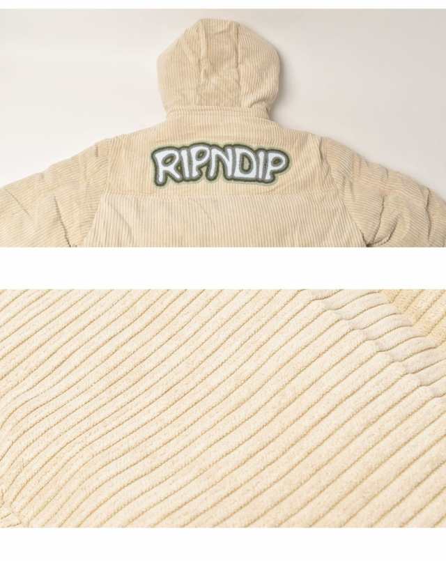 RIPNDIP ダウンジャケット メンズ INTERTWINED CORD PUFFER JACKET カーキ ベージュ リップンディップ  RND8004 アウター 長袖 ダウン ダウンジャケット フード コーデュロイ ブランド おしゃれ ストリート 猫 カジュアル 上着 防寒の通販はau  PAY マーケット - Z-CRAFT ...