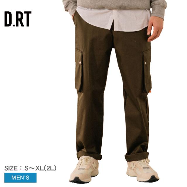 ディー.アールティー カーゴパンツ メンズ ウッドランド カーゴパンツ グリーン 緑 カーキ D.RT WCPO0525 ズボン ボトムス ウェア ウエア ロング丈 ロング シンプル パンツ カーゴ ポケット ブランド カジュアル アウトドア アメカジの通販は
