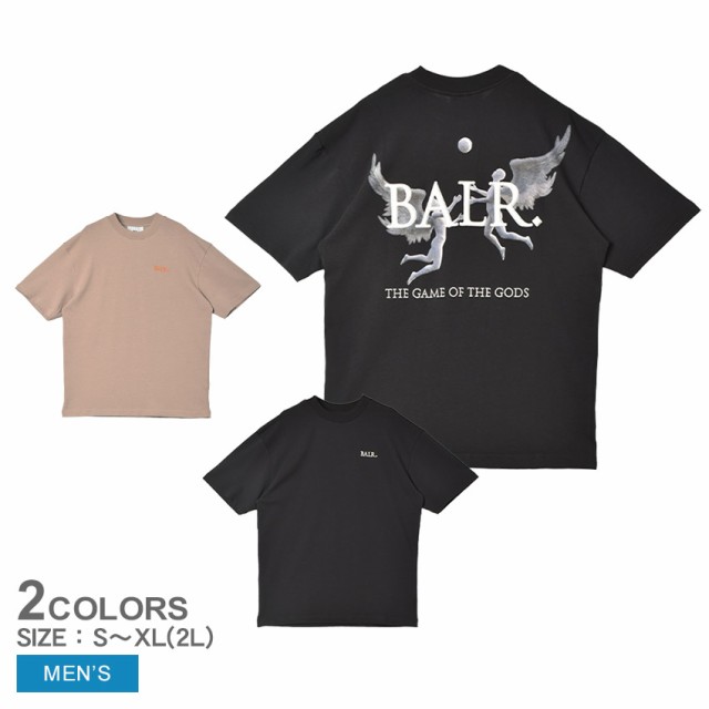 ボーラー 半袖Tシャツ メンズ GAME OF THE GODS BOX FIT T-SHIRT ブラック 黒 ベージュ BALR. B1112.1240 ウエア トップス クルーネック 