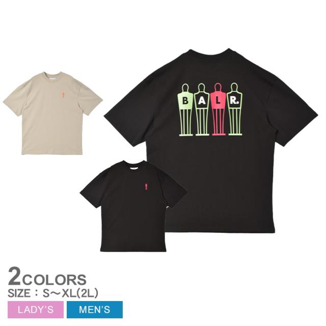 ボーラー 半袖Tシャツ レディース メンズ THE WALL BOX FIT T-SHIRT ブラック 黒 ベージュ BALR. B1112.1248 ウエア ユニセックス トップス クルーネック 刺繍 ゆったり バックプリント グラフィック ブランドの通販は