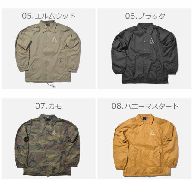 ハフ ジャケット エッセンシャル トリプル トライアングル コーチジャケット メンズ HUF ESSENTIALS TRIPLE TRIANGLE  COACHS JACKET JK00の通販はau PAY マーケット - Z-CRAFT