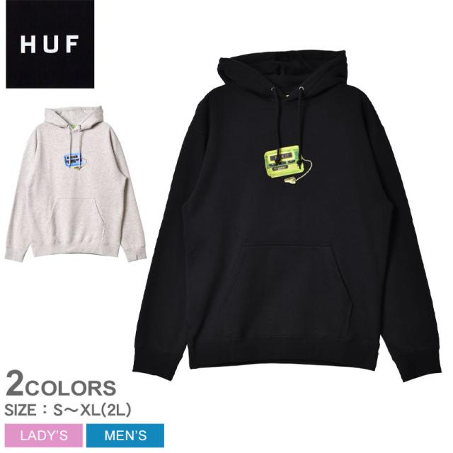 ハフ パーカー レディース メンズ HUFOROLA P／O HOODIE グレー ブラック 黒 HUF PF00556 ウェア トップス 長袖 ロングスリーブ プルオーバーパーカー プルオーバー スウェット スエット フード 裏起毛 カンガルーポケット ポケット 春新作の通販は 10,066円