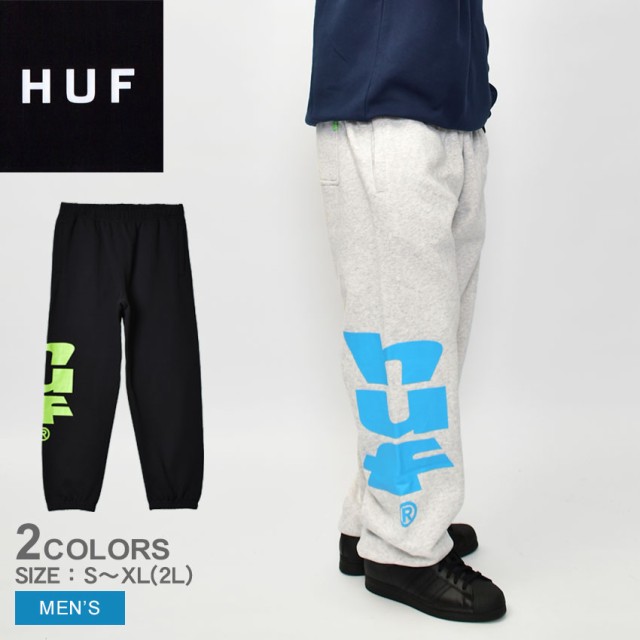 ハフ スウェットパンツ メンズ メガブラスト フリース パンツ ブラック 黒 グレー HUF PT00251 カジュアル ストリート スケート スウェッ