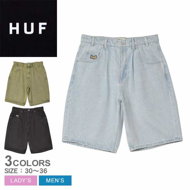 ハフ パンツ レディース メンズ CROMER SHORT ブラック 黒 ブルー 青 HUF PT00317 ボトムス ズボン デニム ショート ハーフ 短パン 半ズ