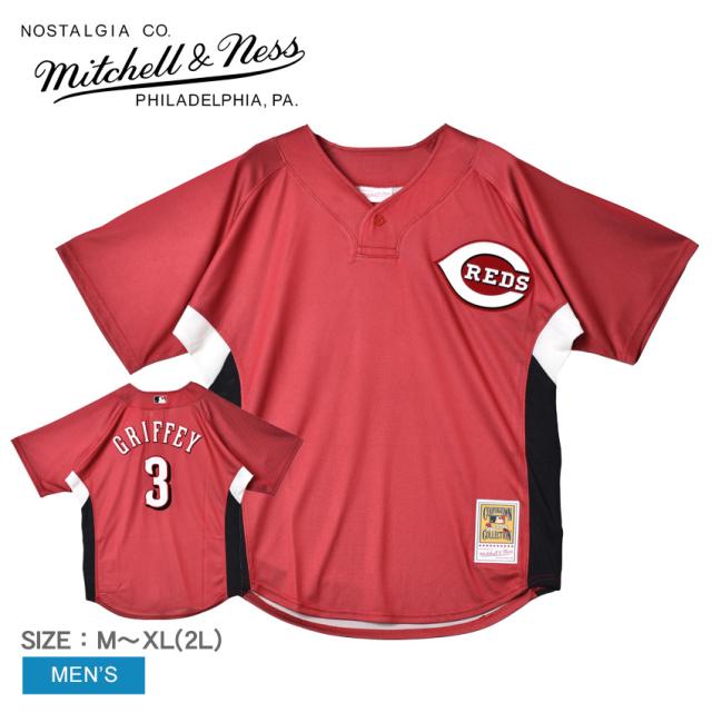 ミッチェルアンドネス ユニフォーム メンズ レッド 赤 ホワイト 白 MITCHELL ＆ NESS ABPJ3338-CRE07KGJSCAR ウエア トップス ベースボールジャージ ストリート ブランド カジュアル アメカジ スポーティ ロゴ 半袖 人気 メッシュ 夏新作