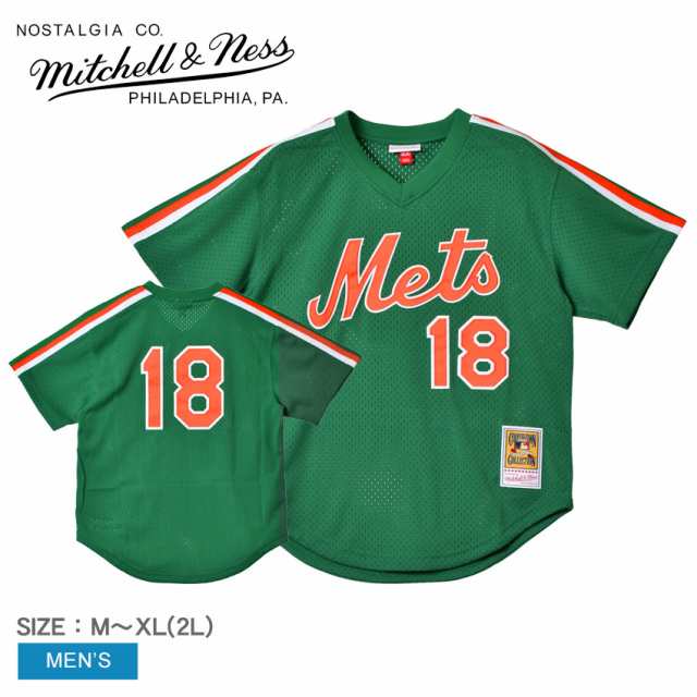 ミッチェルアンドネス ユニフォーム メンズ ダリルストロベリーニューヨークメッツ1988 グリーン MITCHELL ＆ NESS ABPJ3080NYM88DSTKYGN