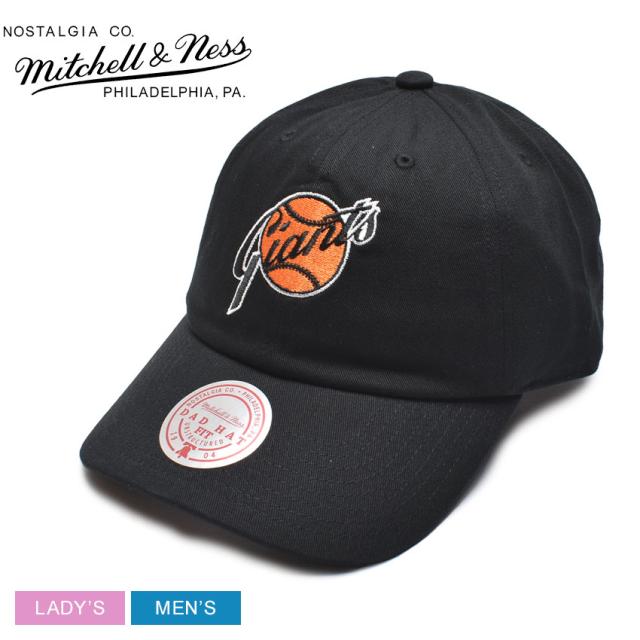 ミッチェル＆ネス ベースボールキャップ レディース メンズ MLB EVERGREEN STRAPBACK COOP GIANTS ブラック 黒 MITCHELL＆NESS HLUX6857-SFGYYPPPBLCK キャップ 帽子 サンフランシスコ・ジャイアンツ San Francisco Giantsの通販は 4,910円