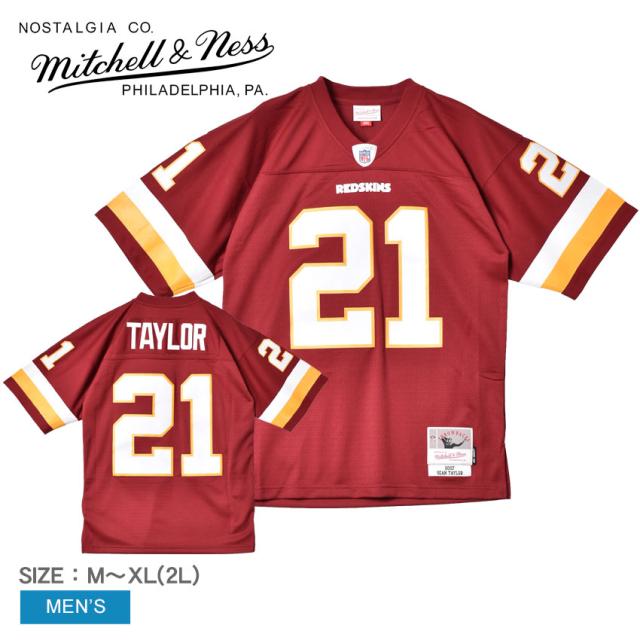 ミッチェル＆ネス ユニフォーム メンズ レガシージャージーワシントン2007ショーンテイラー レッド 赤 ホワイト 白 イエロー MITCHELL＆NESS LGJYAC18053-WRECARD07STA NFL ウエア トップス ブランド アメフト アメリカンフットボールの通販は