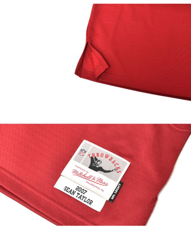 ミッチェル＆ネス ユニフォーム メンズ レガシージャージーワシントン2007ショーンテイラー レッド 赤 ホワイト 白 イエロー MITCHELL＆NESS LGJYAC18053-WRECARD07STA NFL ウエア トップス ブランド アメフト アメリカンフットボールの通販は