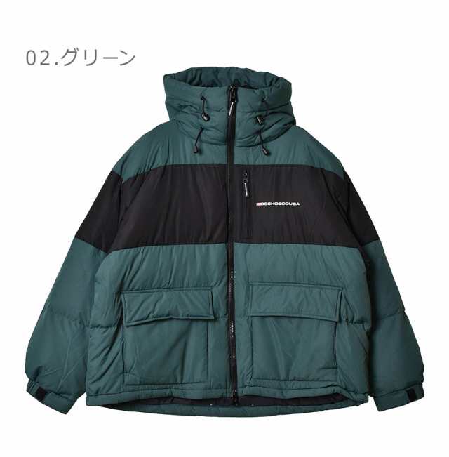 DCシューズ ダウンジャケット メンズ 22 DOWN HOODED JACKET ブラック