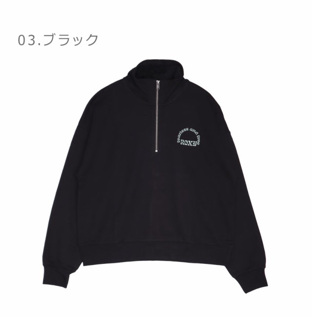 ロキシー スウェット レディース ROXY BEACH HALF ZIP ハーフジップ