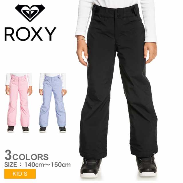 ロキシー パンツ キッズ ジュニア 子供 BACKYARD GIRL PT ブラック 黒 ピンク パープル 紫 ROXY ERGTP03050 スノボ ボトムス 防寒 パンツ