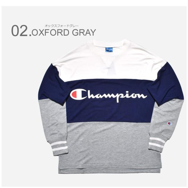 ゆうパケット可 チャンピオン トレーナー Champion Cw Ps004 レディース クルーネック スウェットシャツ 女性用 ボーダー 白