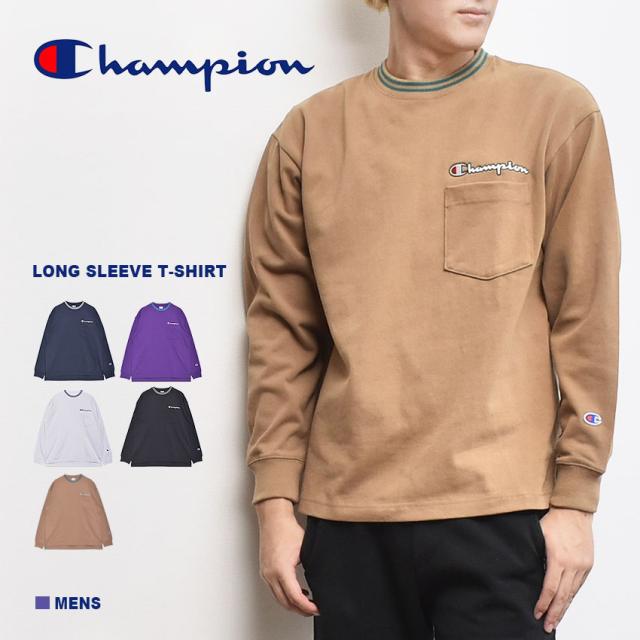チャンピオン 長袖 Tシャツ メンズ ロングスリーブ ｔシャツ ホワイト 白 ブラック 黒 Champion C3 R403 ウエア トップス ブランド クルの通販はau Pay マーケット Z Craft