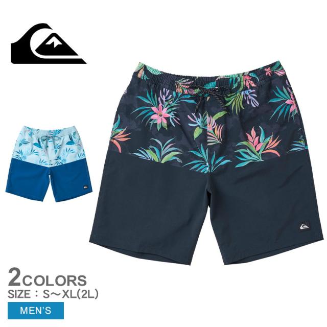 【ネコポス配送】 クイックシルバー ボードショーツ メンズ TROPIC FEVER VOLLEY 20NB ブラック 黒 ブルー 青 QUIKSILVER QBS242024 水着 サーフトランクス サーフパンツ ハーフパンツ アロハパンツ ボトムス 短パン サーフィン サーファー 海 川の通販は 6,550円