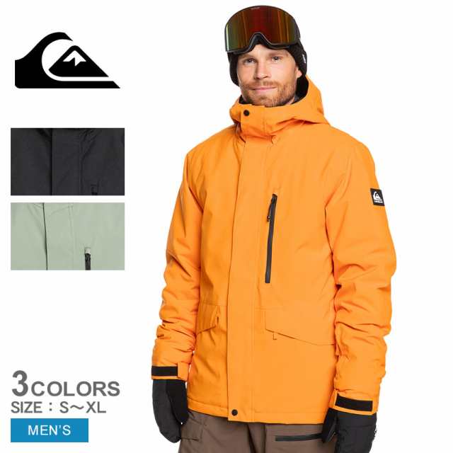 クイックシルバー スノーウエア メンズ MISSION SOLID JK QUIKSILVER QJK243403 防水 透湿性 撥水 サスティナブル リサイクル素材 ソリッド シンプル 機能性 スノーボード ウィンタースポーツの通販は