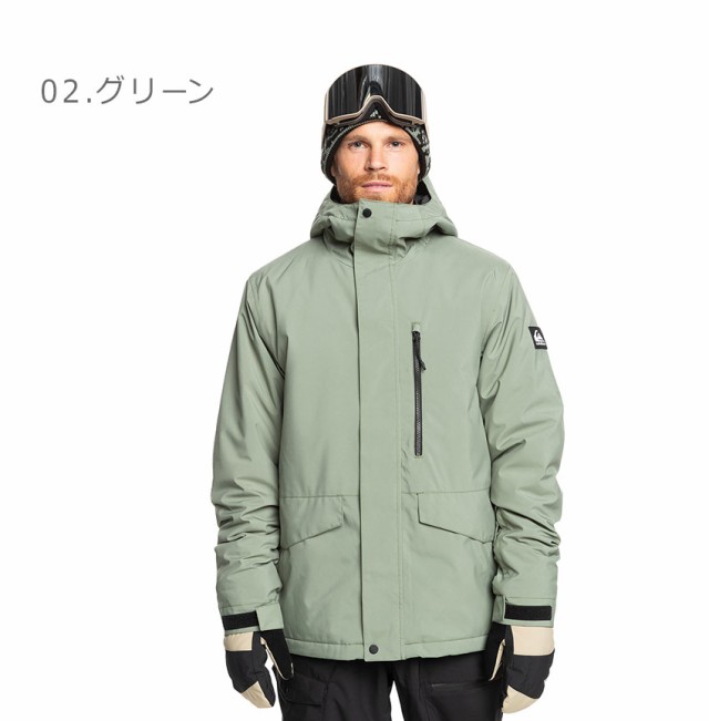 クイックシルバー スノーウエア メンズ MISSION SOLID JK QUIKSILVER QJK243403 防水 透湿性 撥水 サスティナブル リサイクル素材 ソリッド シンプル 機能性 スノーボード ウィンタースポーツの通販は