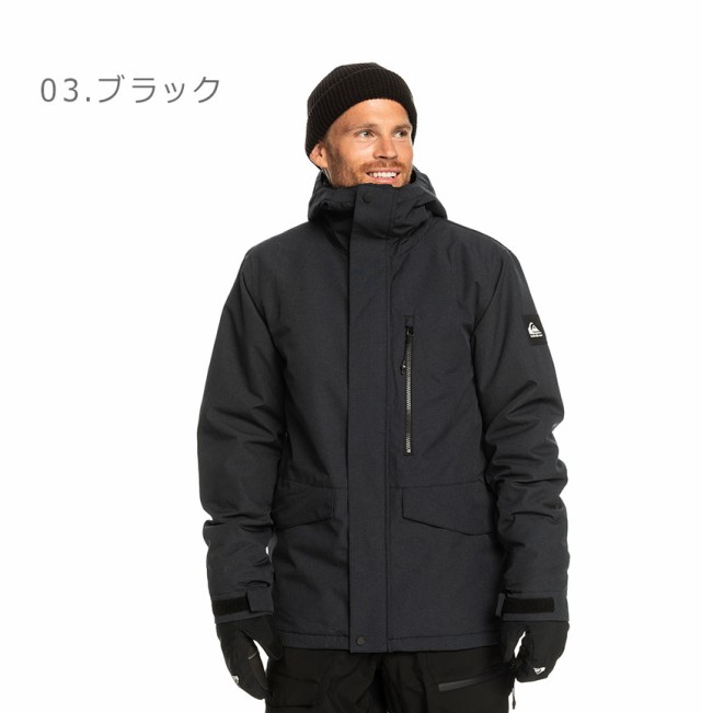 クイックシルバー スノーウエア メンズ MISSION SOLID JK QUIKSILVER QJK243403 防水 透湿性 撥水 サスティナブル リサイクル素材 ソリッド シンプル 機能性 スノーボード ウィンタースポーツの通販は