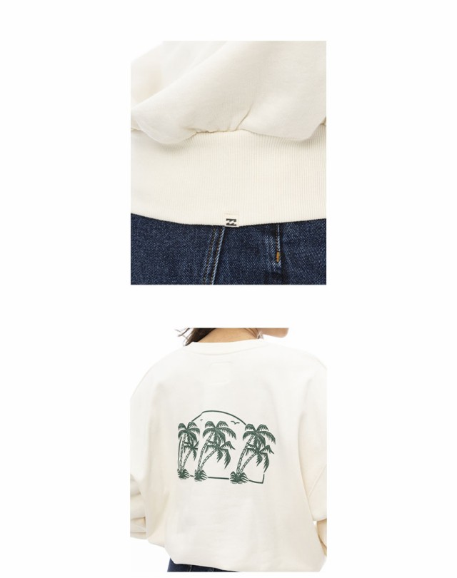 ビラボン トレーナー レディース FRESH TAKE KENDAL SW トレーナー ブラック 黒 ホワイト 白 BILLABONG BE014007 ウエア トップス スエット スウェット ブランド サーフ アウトドア シンプル クルーネック カジュアル スポーティ 春新作の通販は