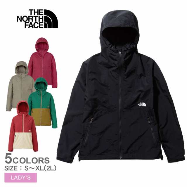 ザ・ノース・フェイス アウター レディース コンパクトジャケット ブラック 黒 レッド 赤 ベージュ グリーン THE NORTH FACE NPW72230 ジ