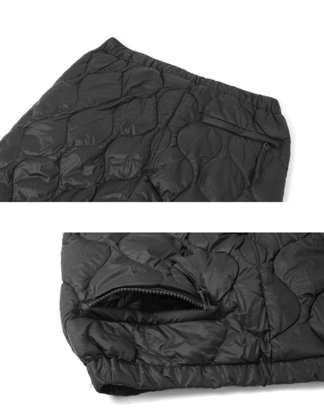 タイオン パンツ レディース メンズ ミリタリー ダウンパンツ ブラック 黒 グリーン 緑 TAION TAION-131LSML-1 ウェア ダウン ダウンパンツ キルティング 長ズボン ボトムス ロング ロングパンツ 防寒 保温 カジュアル シンプルの通販は