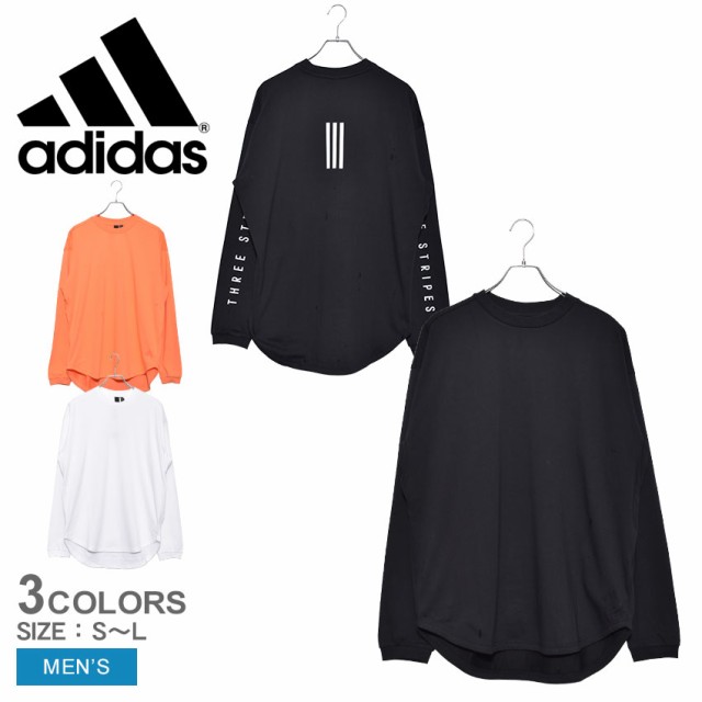 アディダス 長袖 Tシャツ ビッグワーディング メンズ カットソー トップス 黒 白 Adidas M S2sの通販はau Pay マーケット Z Craft