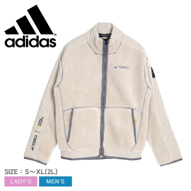 adidas terrex フリース ベージュ L
