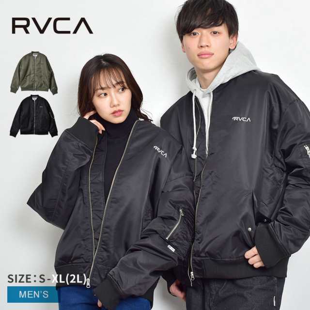 ルーカ ジャケット メンズ ミスターカートゥーン エムエーワン ジャケット ブラック 黒 グリーン 緑 オリーブ RVCA BC042777 ウエア アウ