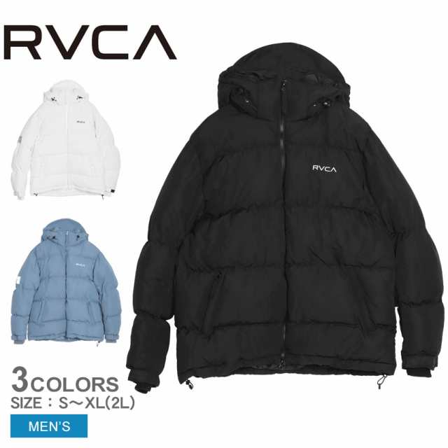 ルーカ ジャケット メンズ パファー ジャケット ブラック 黒 ホワイト 白 RVCA BD042782 トップス アウター 長袖 上着 ジップアップ ジャ