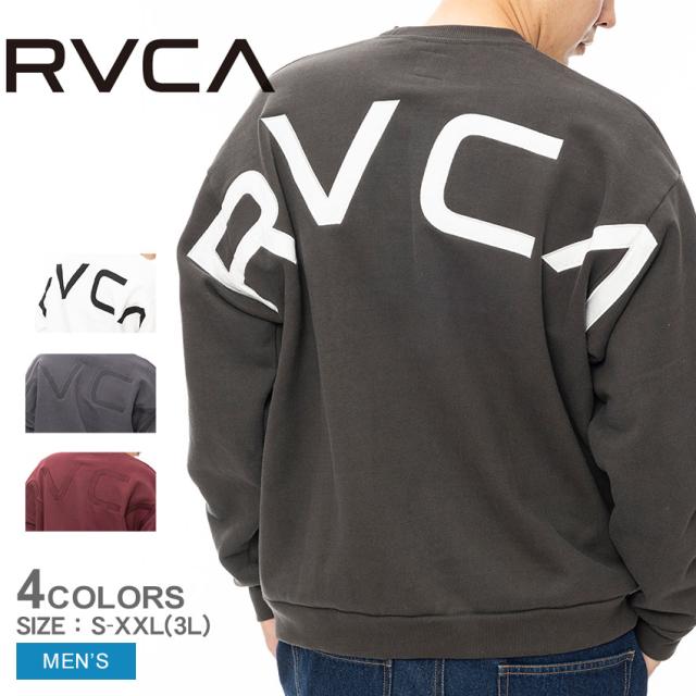 ルーカ スウェット メンズ FAKE RVCA CR トレーナー グレー ブラック 黒 ホワイト 白 レッド 赤 RVCA BE042032 スウェット オーバーサイズ ストリート カジュアル ロングスリーブ ワイドシルエット アメカジ ユニセックス スケーター 春新作の通販は 7,172円