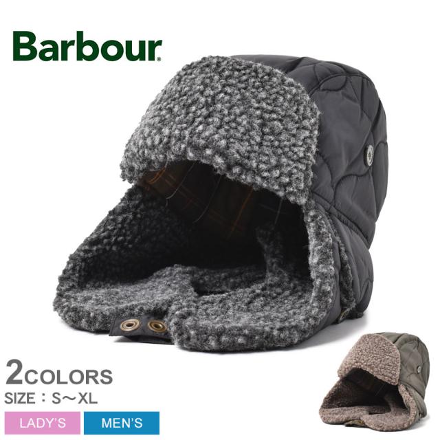 バブアー 帽子 レディース メンズ サンドベイ キルテッド トラッパー ブラック 黒 カーキ BARBOUR MHA0712 バーブァー 飛行帽 パイロットキャップ 耳あて ブランド カジュアル クラシック ベーシック アウトドア シンプル ロゴの通販は