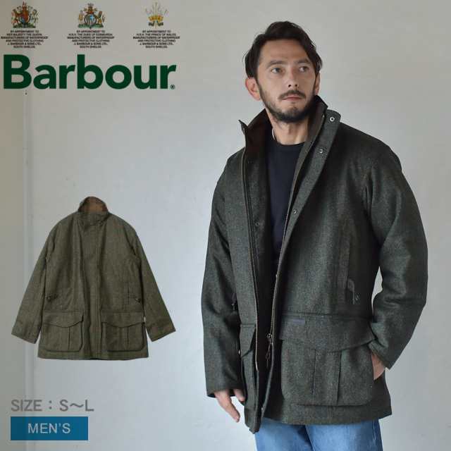 バブアー ジャケット メンズ ウェルズリー ウール カーキ BARBOUR MWO0269 アウター バーブァー 撥水 はっ水 キルティング チェック ダブ