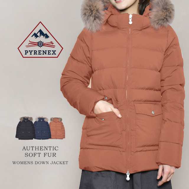 ピレネックス ダウンジャケット レディース オーセンティック ソフトファー HWM006 PYRENEX AUTHENTIC SOFT FUR  アウター トップス ブラ｜au PAY マーケット