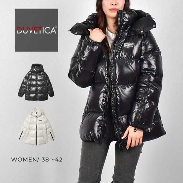 デュベティカ ダウンジャケット レディース ALLORO ブラック 黒 ホワイト 白 DUVETICA VDDJ02426K0001 アウター ダウン ジャケット 中綿 上着 羽織り 防寒 防寒対策 保温 温かい 暖かい 秋 冬 大人 おしゃれ ブランド カジュアルの通販は 57,882円