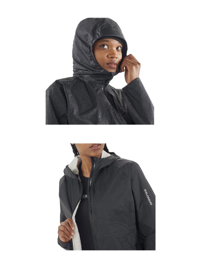 サロモン シェルジャケット レディース BONATTI WATERPROOF ブラック