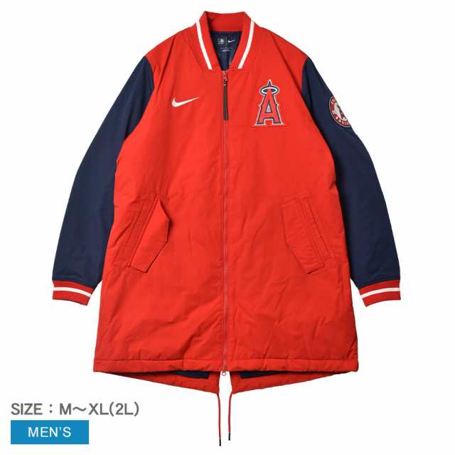 ナイキ フルジップジャケット メンズ AC Dugout Long Sleeve Fullzip Jacket レッド 赤 ネイビー 紺 NIKE NAC7-036N ロサンゼルス・エン