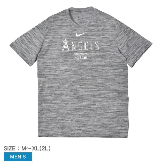 ナイキ 半袖Tシャツ メンズ MLB M NK DF PRAC TEE グレー NIKE NKM5-06G-ANG-J37 ロサンゼルス・エンゼルス Los Angeles Angels 半袖 Tシャツ 通気性 ウエア トップス 野球 メジャーリーグ 吸汗速乾 Dri-Fit ドライフィット ZSPOの通販は