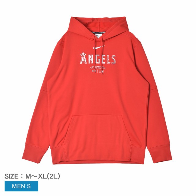 ナイキ パーカー メンズ AC TF HOODIE PO レッド 赤 NIKE NAC3-163N-ANG-J37 ロサンゼルス・エンゼルス LOS ANGELES ANGELS THERMA−FIT