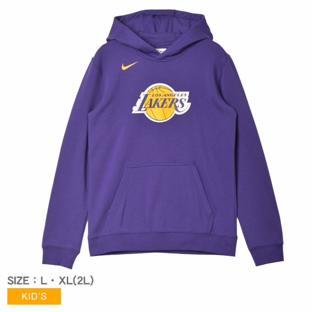 ナイキ パーカー キッズ ジュニア 子供 CLUB LOGO FLEECE パープル 紫 NIKE EZ2B7FGTC LOS ANGELES LAKERS ロサンゼルス・レイカーズ NBA