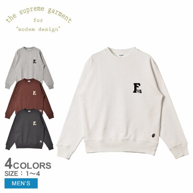 モデムデザイン スウェット メンズ FUN DOG L/S CREW SWEAT ホワイト 白 ブラック 黒 modem design F-23051583 ウェア トップス スエット