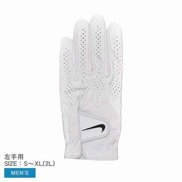 ナイキ ゴルフグローブ メンズ TOUR CLASS L GOLF GLOVE ホワイト 白