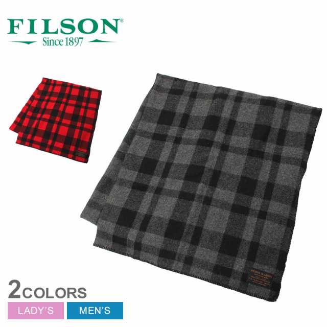 フィルソン ブランケット レディース メンズ マッキノーウール ブランケット グレー ブラック 黒 レッド 赤 FILSON 11080110 ブランケッ