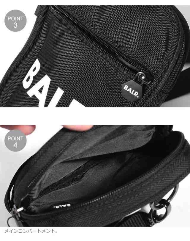 ボーラー ショルダーバッグ ネックパック メンズ レディース 黒 鞄 旅行 小さい 小さめ Balr Neck Packの通販はau Pay マーケット Z Craft