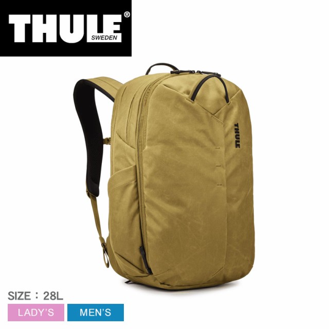 スーリー バックパック レディース メンズ Aion トラベルバックパック 28L ベージュ THULE 3204722 鞄 リュックサック リュック ディパック デイパック シンプル ロゴ ビジネス カジュアル 撥水 はっ水 防水 通勤 出張 通学 旅行 PC