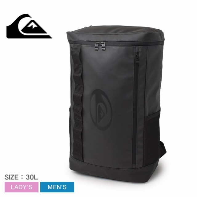 クイックシルバー バックパック レディース メンズ W DEFENSER NEW SQUARE ブラック 黒 QUIKSILVER QBG241010 リュックサック ディパック